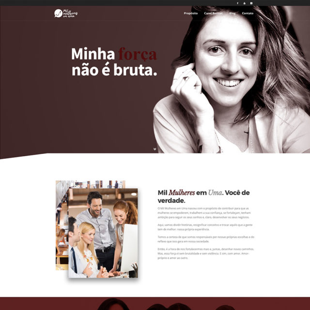 Site – Mil Mulheres em Uma